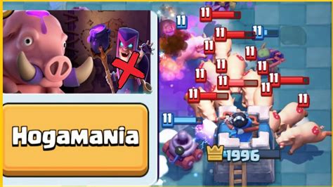 But this and any other overused <b>deck</b> in mid ladder that you have to play again and again, makes the game very unfun. . Best deck for hog mania